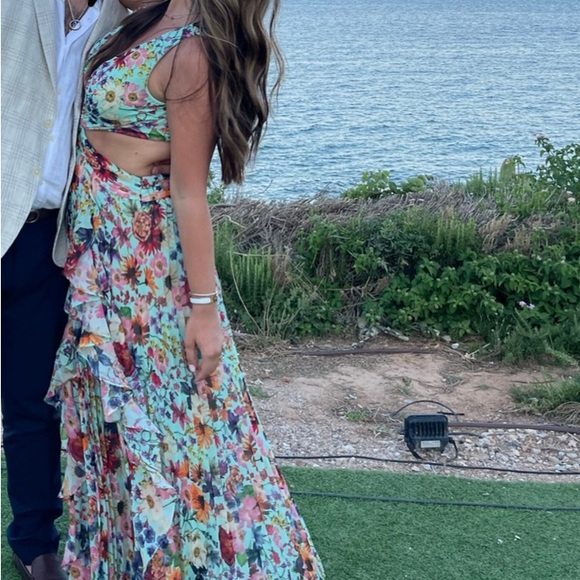 AQUA Printed Cutout Dress - Picture 6 of 6